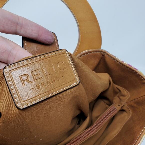 Relic Brand collection Canvas & wooden handle With Crossbody Strap - Picture 9 of 9